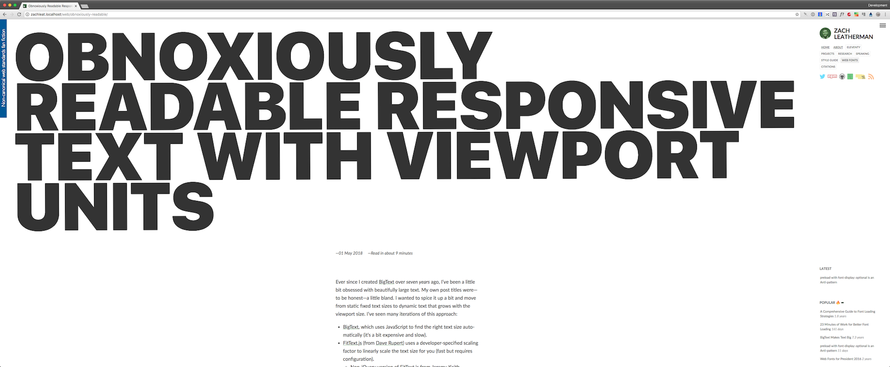 Giant Viewport Preview of the Blog Post Title