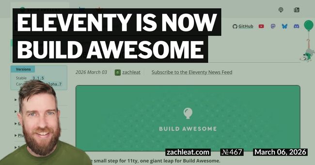 Eleventy is now Build Awesome