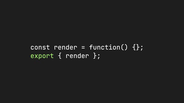 const render = function() {}; export { render };