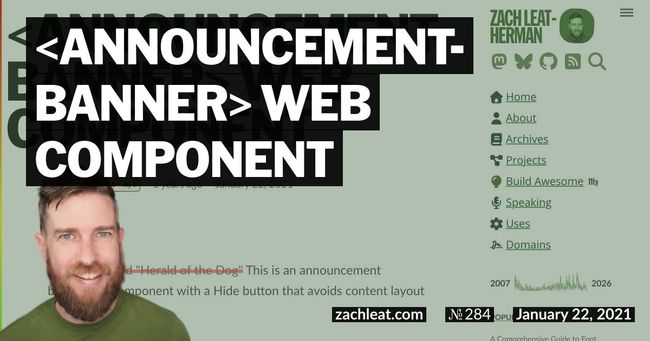 announcement-banner Web Component