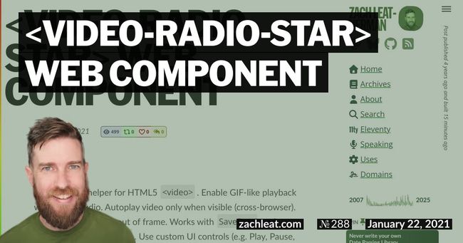 video-radio-star Web Component