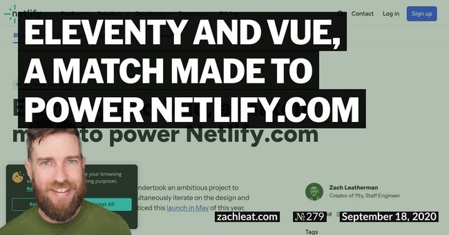 Eleventy and Vue, a match made to power Netlify.com