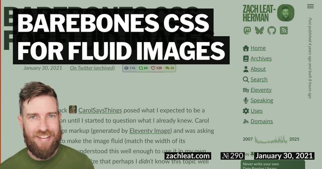 Barebones CSS for Fluid Images