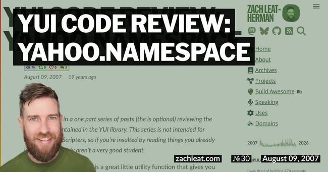 YUI Code Review: YAHOO.namespace