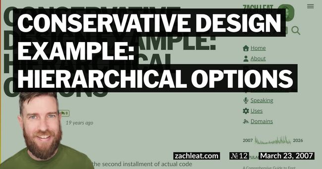Conservative Design Example: Hierarchical Options