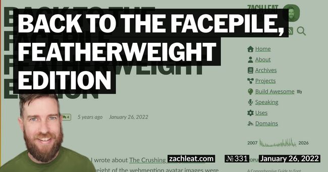 Back to the Facepile, Featherweight Edition