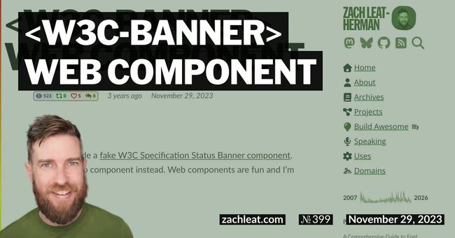 W3C Banner Web Component