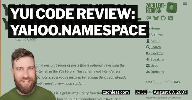 YUI Code Review: YAHOO.namespace