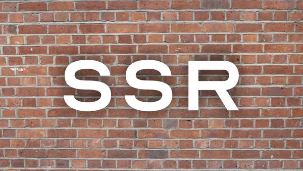 SSR painted on a brick wall