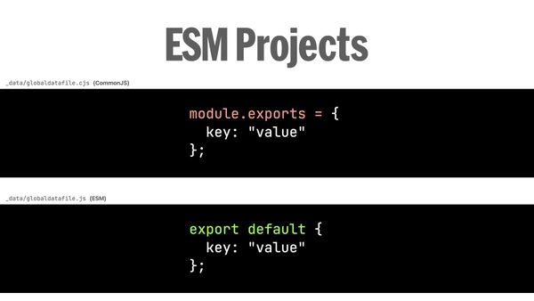 Change data files from module.exports = to export.default