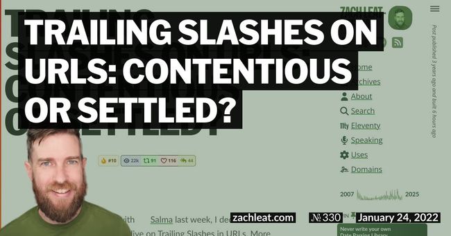 Trailing Slashes on URLs: Contentious or Settled?