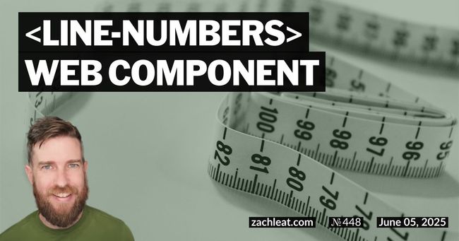line-numbers Web Component