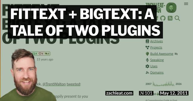 FitText + BigText: A Tale of Two Plugins