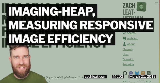 imaging-heap, Measuring Responsive Image Efficiency