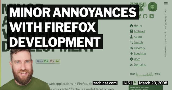 Minor Annoyances with Firefox Development