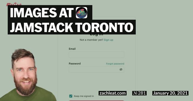 Images at Jamstack Toronto