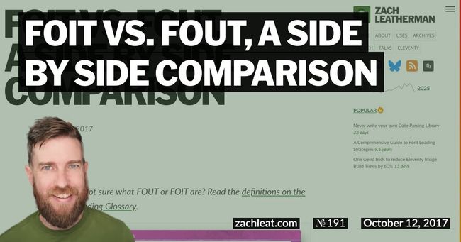 FOIT vs. FOUT, a Side by Side Comparison