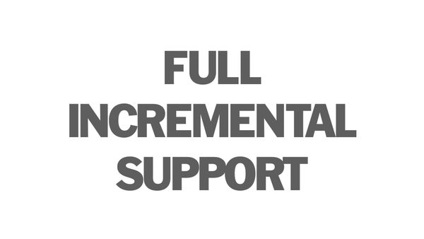 Full incremental support