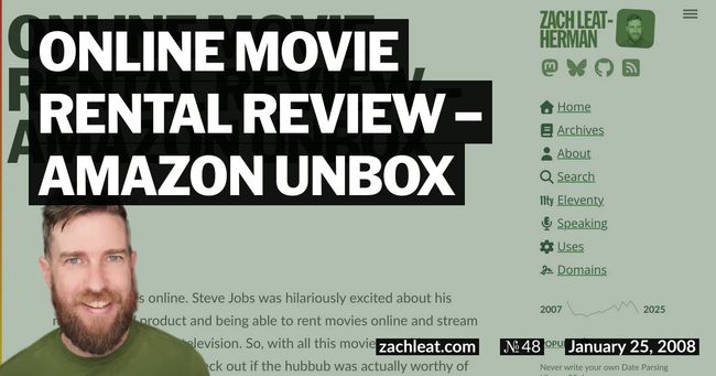 Online Movie Rental Review – Amazon Unbox