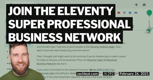 Join the Eleventy Super Professional Business Network