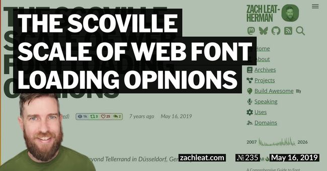The Scoville Scale of Web Font Loading Opinions