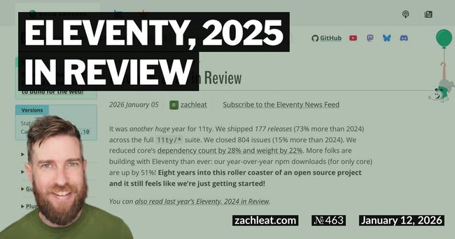 Eleventy, 2025 in Review