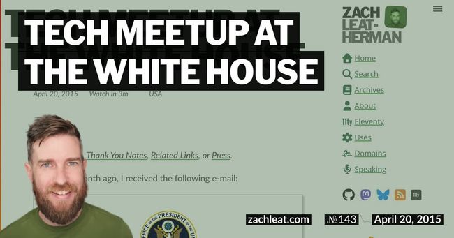 Tech Meetup at the White House