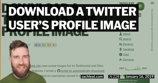 Download a Twitter User’s Profile Image