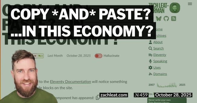 Copy *and* Paste? …in this Economy?