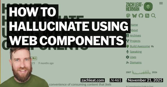 How to Hallucinate using Web Components