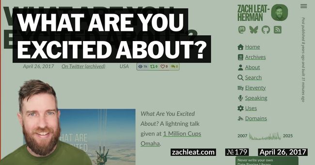 What Are You Excited About?