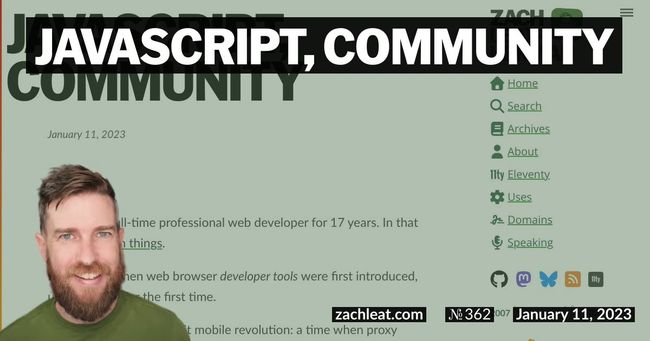JavaScript, Community