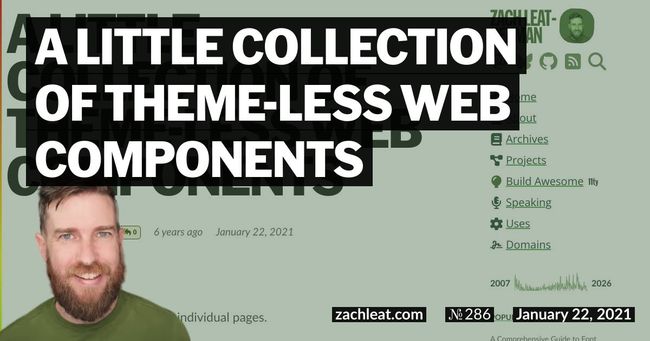 A little collection of theme-less Web Components