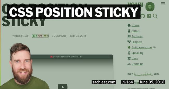 CSS Position Sticky
