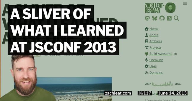 A Sliver of What I Learned at JSConf 2013