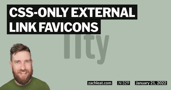 CSS-only External Link Favicons