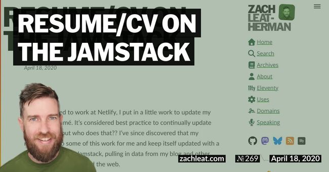 Resume/CV on the Jamstack