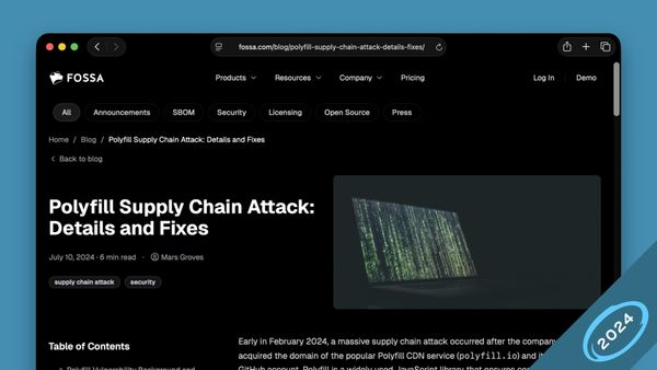An article about the polyfill.io supply chain attack
