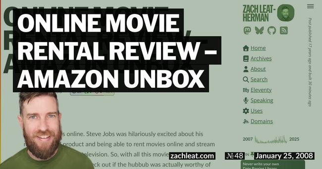 Online Movie Rental Review – Amazon Unbox