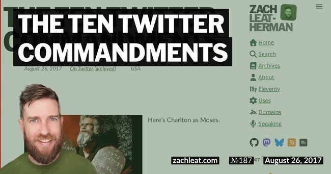 The Ten Twitter Commandments