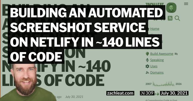 Building an Automated Screenshot Service on Netlify in ~140 Lines of Code
