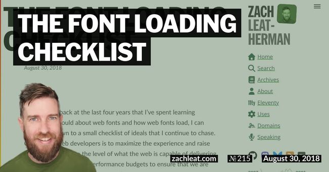 The Font Loading Checklist