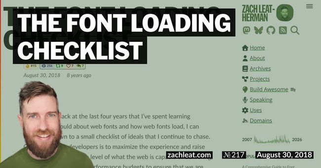 The Font Loading Checklist