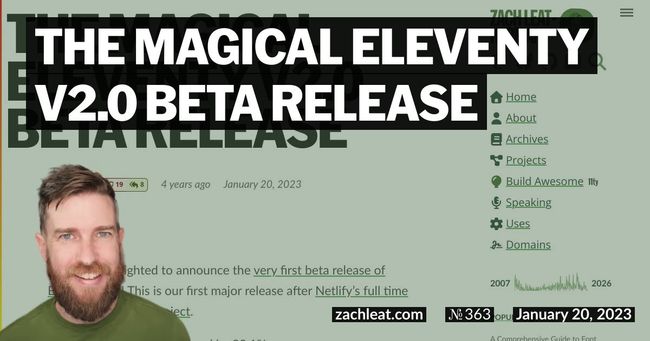 The Magical Eleventy v2.0 Beta Release