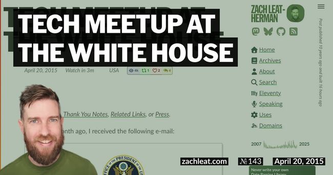 Tech Meetup at the White House
