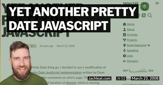 Yet Another Pretty Date JavaScript