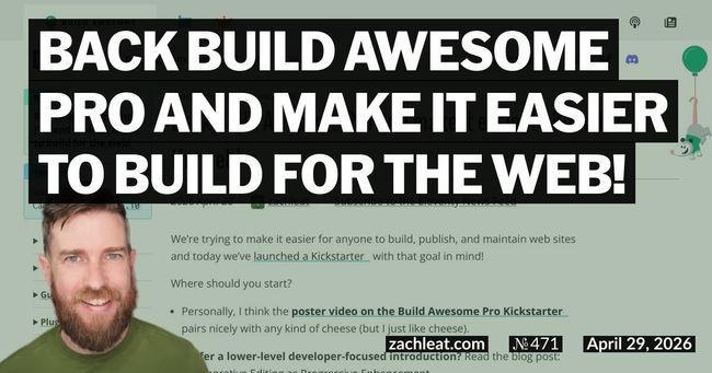 Back Build Awesome Pro and make it easier to build for the web!