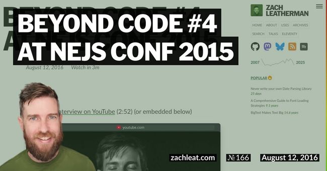 Beyond Code #4 at NEJS CONF 2015