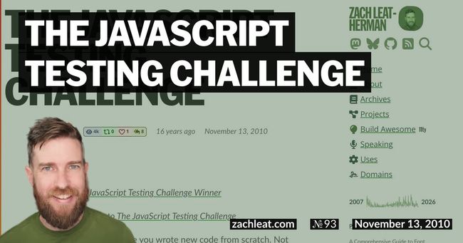 The JavaScript Testing Challenge