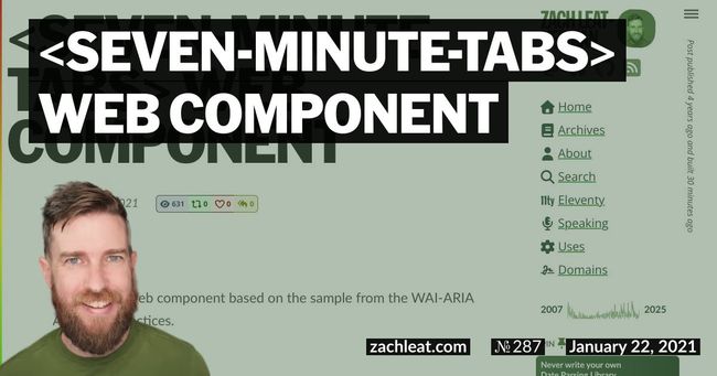 seven-minute-tabs Web Component